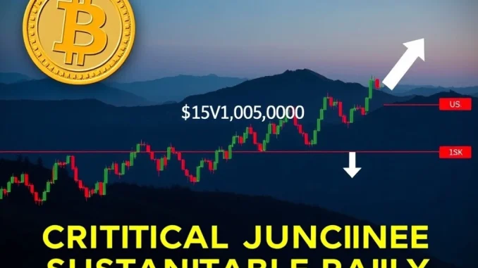 A chart depicting Bitcoin price movement with a critical $110K resistance line, highlighting the urgent need for a BTC rally.