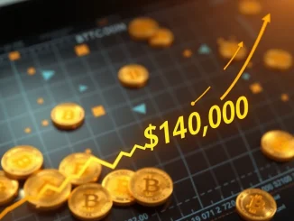 Bitcoin price chart showing a significant surge past $104,000, representing current market strength.