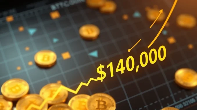 Bitcoin price chart showing a significant surge past $104,000, representing current market strength.