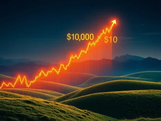 A digital chart illustrates the Bitcoin price soaring past $101,000, signifying a major market milestone and strong BTC surge.