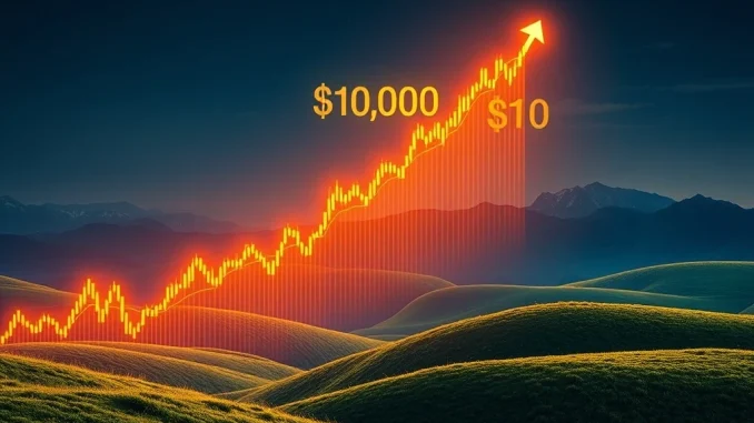 Bitcoin Soars: BTC Breaks $101,000 Amidst Market Optimism A digital chart illustrates the Bitcoin price soaring past $101,000, signifying a major market milestone and strong BTC surge.