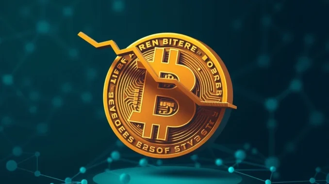 A chart showing the slowing growth of Bitcoin Realized Cap, indicating a bearish network momentum.