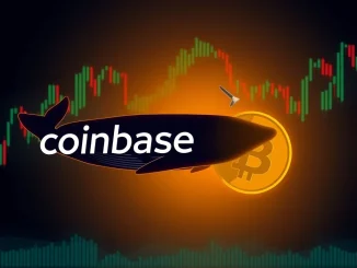 Illustrates a massive **Bitcoin transfer** from Coinbase Institutional to an unknown wallet, signifying a major **whale transaction**.