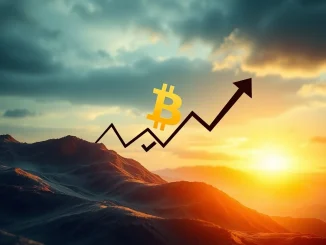 A visual representation of Bitcoin's urgent challenge on a declining chart, highlighting key Bitcoin Price Analysis factors.
