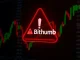 A visual representation of Bithumb's critical investment warning for CTXC, highlighting potential risks for Cortex crypto holders.