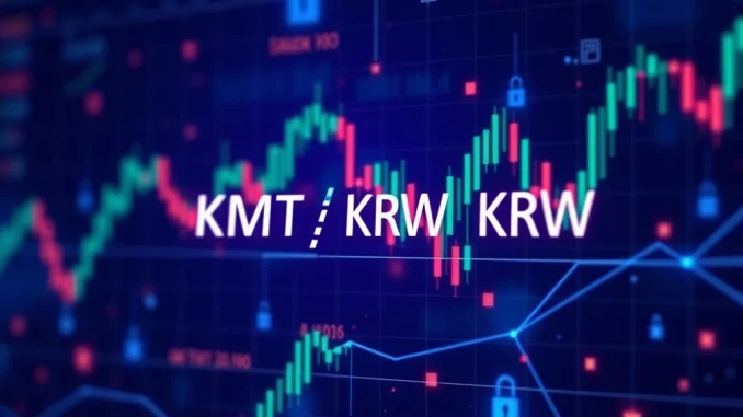 Bithumb exchange interface displaying Momentum MMT/KRW trading pair, symbolizing a significant development in South Korean crypto markets.
