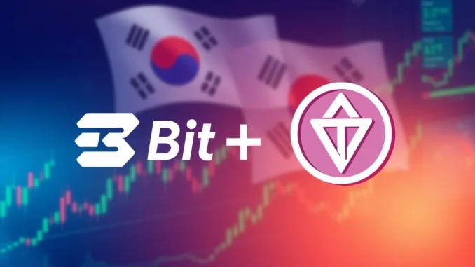 Visualizing the **Bithumb listing** of Intuition (TRUST) coin, signaling new opportunities for crypto trading on the South Korean exchange.