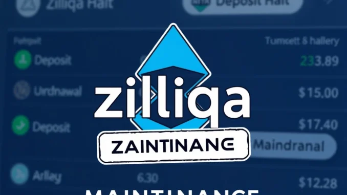 Bithumb ZIL suspension announcement for a crucial Zilliqa network upgrade, impacting ZIL deposit withdrawal services.