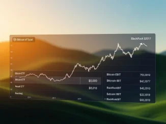 A chart illustrating BlackRock IBIT's significant outflows impacting overall spot Bitcoin ETF performance.