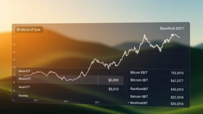 A chart illustrating BlackRock IBIT's significant outflows impacting overall spot Bitcoin ETF performance.