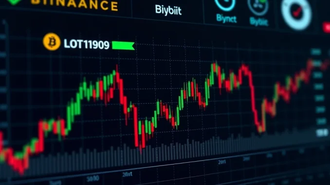 Charts showing BTC perpetual futures long/short ratio across top exchanges, indicating Bitcoin market sentiment.