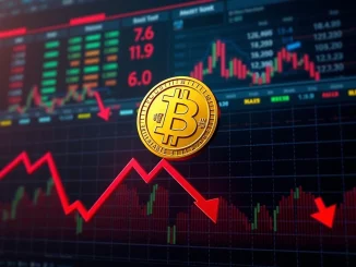 Graph showing a significant BTC price drop below $102,000, illustrating current Bitcoin market analysis and cryptocurrency volatility.