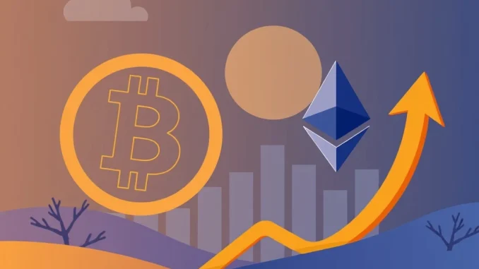 Canaan BTC Holdings: Unveiling Strong October Performance in Bitcoin Mining A visual representation of **Canaan BTC holdings** and Ethereum assets, highlighting the company's strong performance in the Bitcoin mining sector.