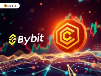 The Bybit logo alongside the Canton Network (CC) logo, signifying the upcoming Canton Network (CC) listing on the exchange.