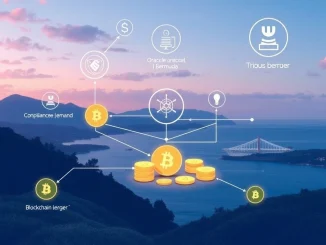 Chainlink's oracle network facilitating stablecoin compliance with Bermuda's financial regulator, ensuring on-chain regulation and transparency.