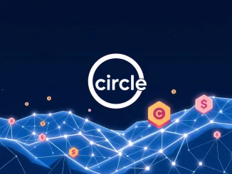 Circle's strategic exploration of a native token on the Arc blockchain, symbolizing innovation and the future of stablecoin technology.