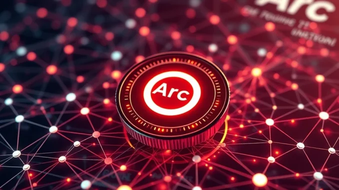 Illustrates Circle's new token launching on the Arc Layer 1 blockchain, symbolizing a significant development for the Circle new token ecosystem.