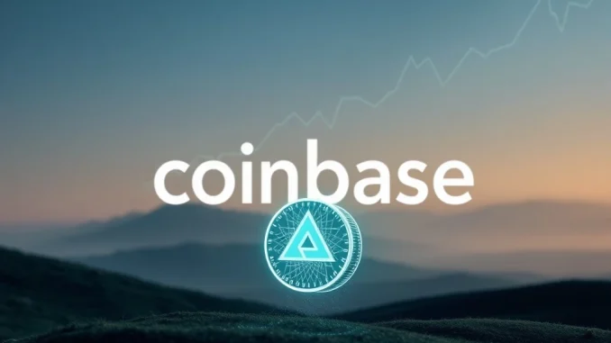 The Coinbase logo alongside a stylized ALLO token, symbolizing a significant Coinbase listing and new digital asset opportunities.