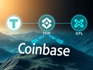 Visualizing Coinbase's crucial addition of Toncoin and Plazma to its listing roadmap, signaling new digital asset opportunities.