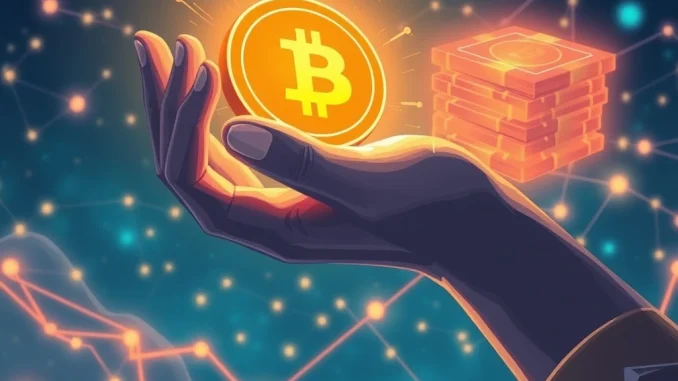 Illustration depicting Commonware's pivotal $25M crypto funding round, symbolizing growth in blockchain infrastructure.