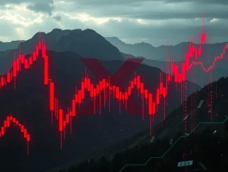 Visual representation of crypto futures liquidation impacting market charts.