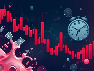 Chart showing a massive crypto futures liquidation event, illustrating the high market volatility and financial impact on leveraged traders.