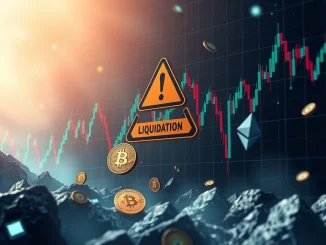 Charts depicting significant crypto futures liquidations, highlighting Bitcoin liquidations and Ethereum liquidations amidst market volatility.