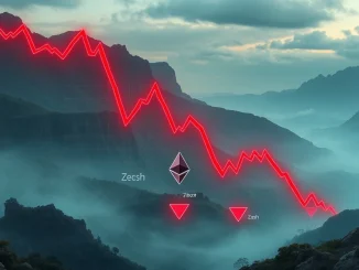 Chart illustrating the massive crypto futures liquidations impacting Bitcoin, Ethereum, and other cryptocurrencies, reflecting market volatility.