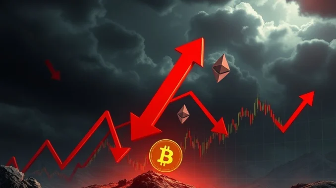 Visualizing the Crypto Liquidations and significant financial impact of $1.75 billion in futures wiped out during a volatile market period.