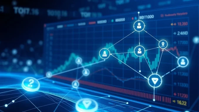 DeFi Prediction Market Unveils Revolutionary Transparency Platform by BugsCoin Founder Visualizing a DeFi prediction market platform with transparent blockchain data flows, representing Inbum's commitment to fairness.