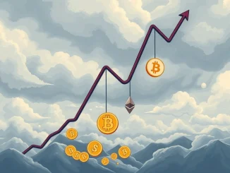 Graph showing a sharp decline in Digital Asset Treasury inflows, indicating increased crypto market risk.