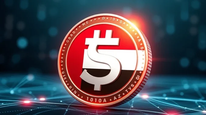 An illustration depicting the **Digital Dirham** logo alongside the UAE flag, symbolizing the nation's entry into the central bank digital currency era and its commitment to financial innovation.