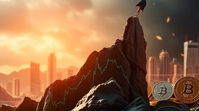 A rising chart of the Dollar Index DXY, symbolizing US Dollar strength and its crucial impact on global financial markets and cryptocurrency valuations.