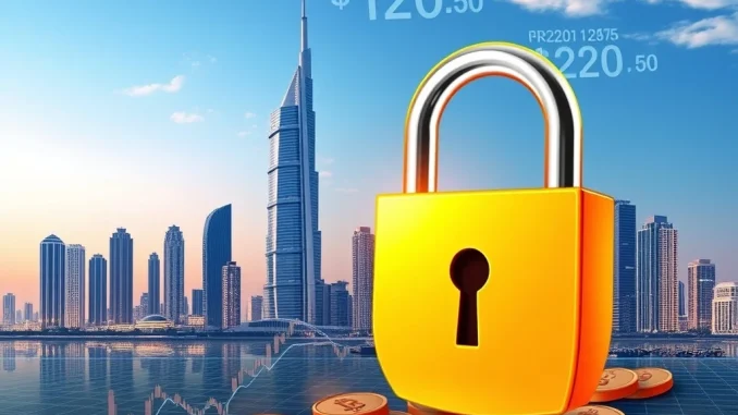 Dubai Freeze: $456 Million in Techteryx Assets Frozen Amid TrueUSD Scrutiny Visualizing Dubai's legal action against Techteryx, freezing assets related to TrueUSD.