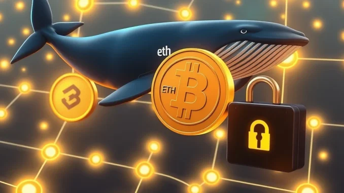 An image symbolizing a massive ETH transfer from Binance to an unknown wallet, highlighting a significant crypto transaction.