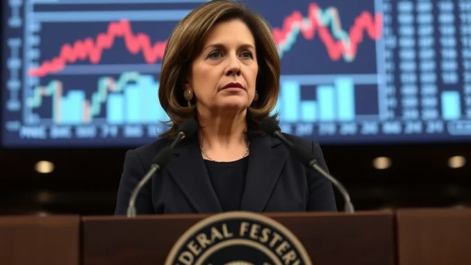 Federal Reserve Governor Lisa Cook discusses a potential **Federal Reserve rate cut**, highlighting reliance on **economic data** for **interest rate decisions**.