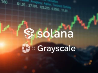 Grayscale Solana ETF chart showing the launch of SOL ETF options trading, indicating new financial opportunities.