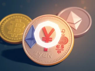 A visual representation of Japan FSA's proposed IEO investment cap affecting cryptocurrency markets.