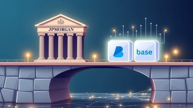 JPM Coin integration with Base blockchain facilitates secure institutional crypto payments.