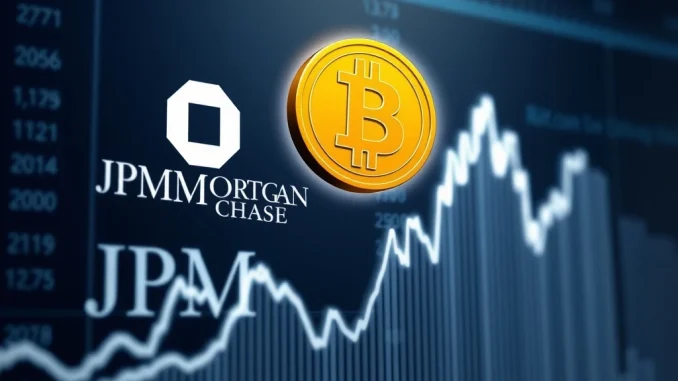 A chart showing a significant 64% increase in JPMorgan's IBIT holdings, reflecting growing institutional investment in BlackRock's spot Bitcoin ETF.