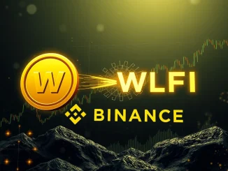 Visualizing Jump Crypto's significant WLFI deposit to Binance, impacting the WLFI price and broader crypto market dynamics.