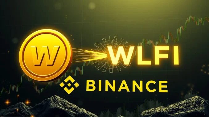 Visualizing Jump Crypto's significant WLFI deposit to Binance, impacting the WLFI price and broader crypto market dynamics.