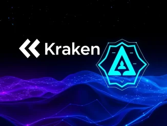 Kraken's digital interface showcasing the AIN token, signifying the exchange's new listing and the advancement of AI crypto projects.