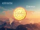 KRWIN stablecoin logo prominently displayed with the BitMart exchange interface, symbolizing its debut and expansion into the global stablecoin market.