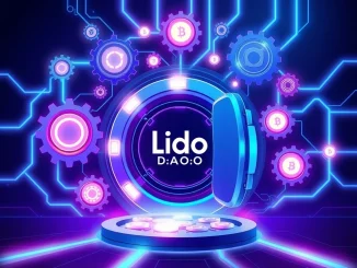 Conceptual image showing LDO tokens flowing into a buyback mechanism, symbolizing Lido DAO's plan to enhance LDO tokenomics and utility.
