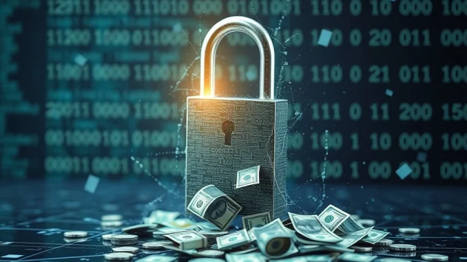 Moonwell exploit: Digital padlock shattering, symbolizing a critical DeFi security breach and $1M loss on the Base protocol.