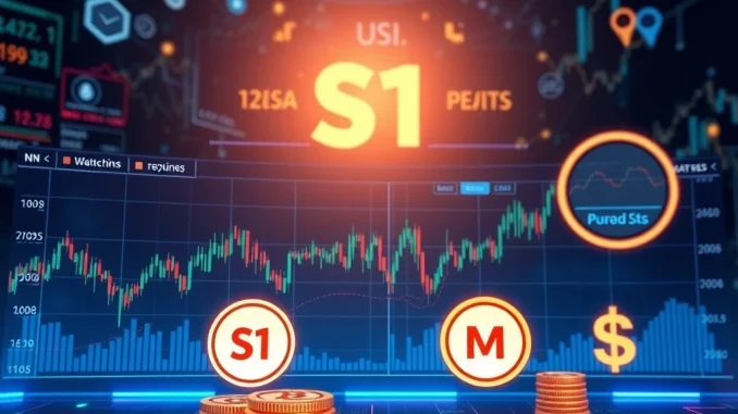 A digital interface illustrating the MSX platform's S1 Point and M-Credit incentives for tokenized US stocks trading.
