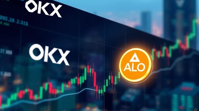 OKX ALLO Listing: A Momentous Opportunity for Spot Traders Digital screen showing the OKX ALLO listing on a trading platform, highlighting new spot trading opportunities for investors.