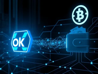 Visual representation of a massive USDT transfer, depicting $213 million moving from OKX to an unknown wallet, highlighting a significant crypto whale event.