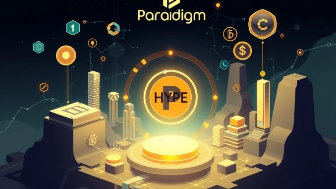 Visualizing Paradigm's significant HYPE token holding through on-chain analysis, demonstrating a major crypto investment firm's digital asset holdings.